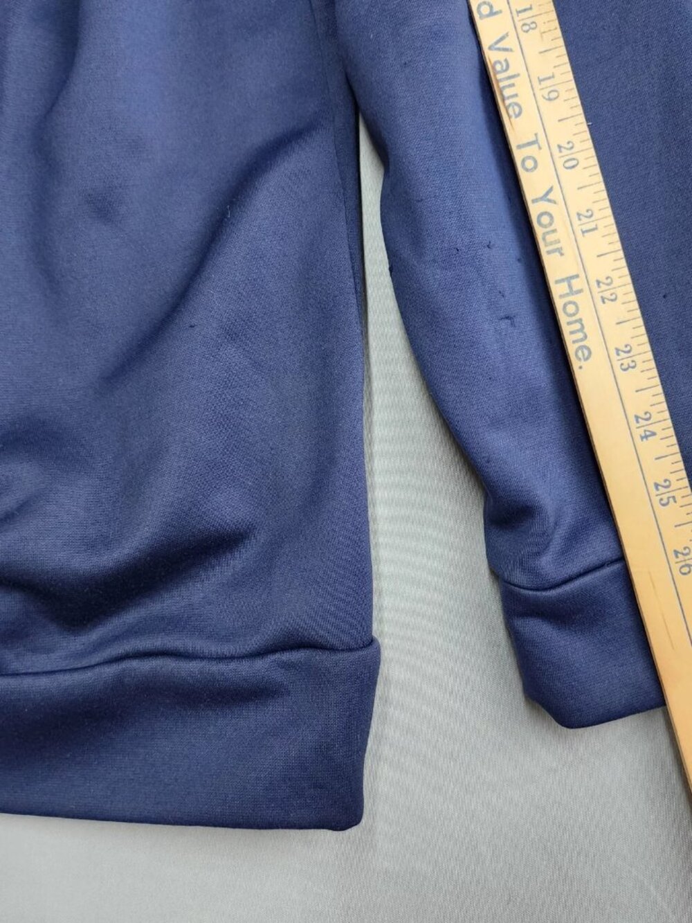 Under Armour Hoodie Mens 3XL Navy Blue Fleece Pullover Sweatshirt Logo - Picture 11 of 11